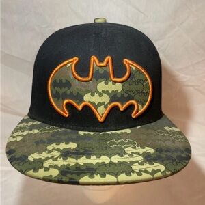 Batman Men's Snapback AuthenticBlack Camo Adjustable Hat